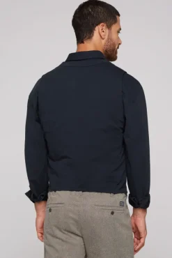 Herren CAMP DAVID & SOCCX Anzugweste aus diagonalem Jersey blue navy