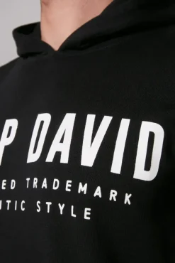 Herren CAMP DAVID & SOCCX Basic Hoodie mit Logo Print
