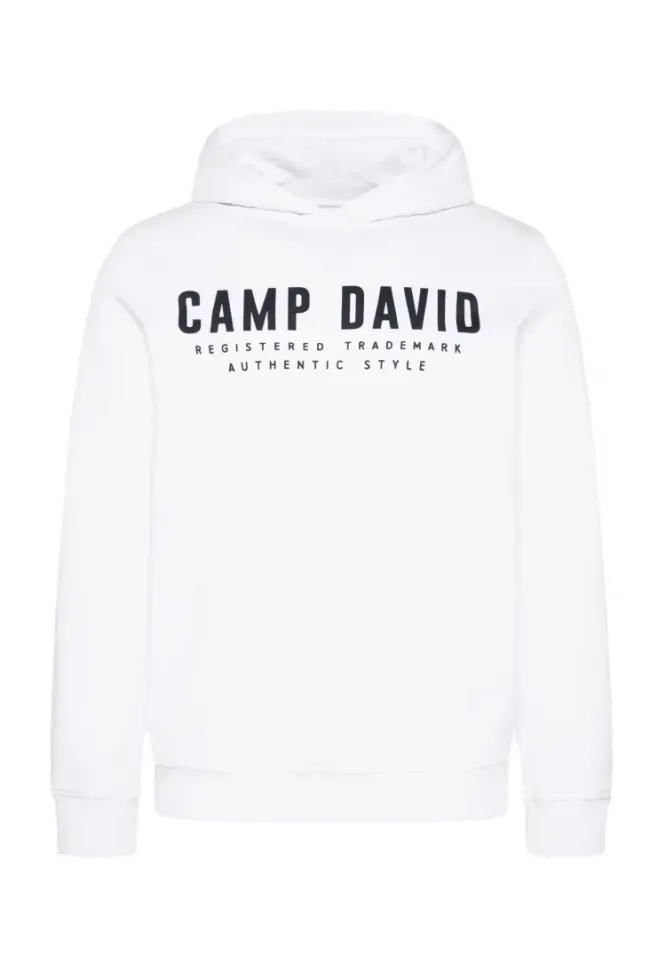 Herren CAMP DAVID & SOCCX Basic Hoodie mit Logo Print