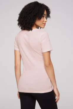 Damen CAMP DAVID & SOCCX Basic Logo T-Shirt Oil Dyed rose blush