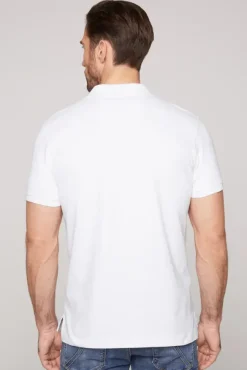 Herren CAMP DAVID & SOCCX Basic Pikee-Polo mit Logo-Stickerei