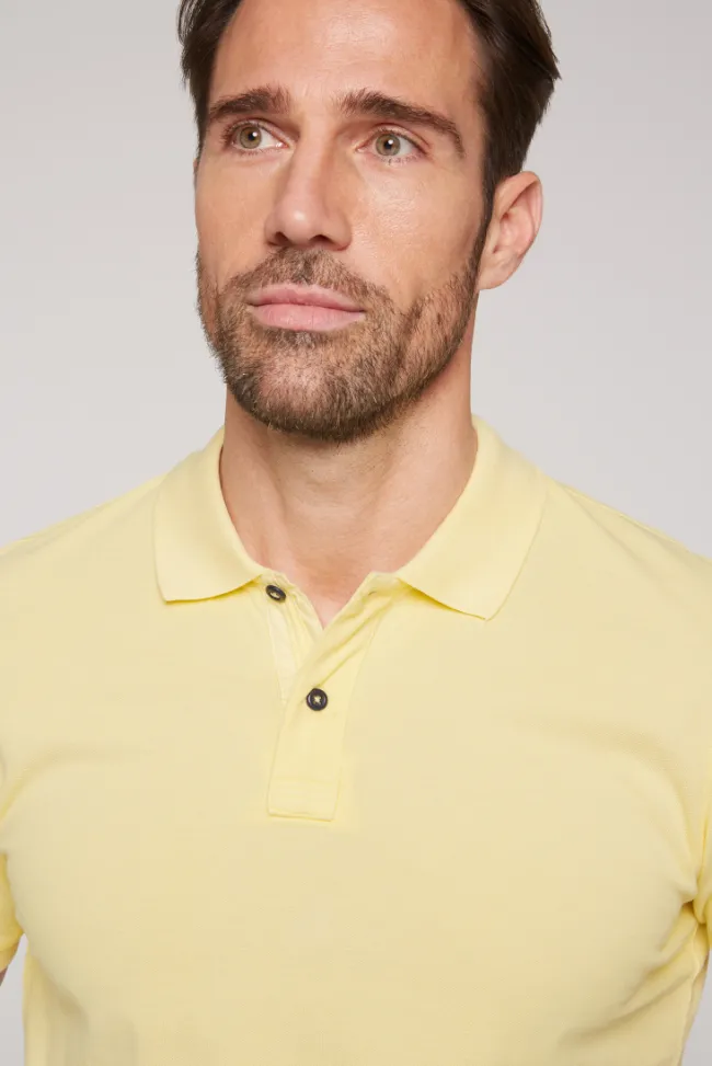 Herren CAMP DAVID & SOCCX Basic Pikee-Polo mit Trikotkragen