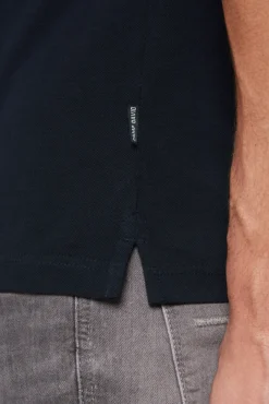 Herren CAMP DAVID & SOCCX Basic Pikee-Polo mit Trikotkragen blue navy