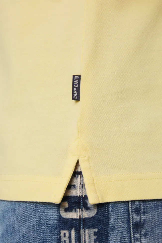 Herren CAMP DAVID & SOCCX Basic Pikee-Polo mit Trikotkragen