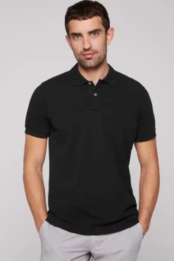 Herren CAMP DAVID & SOCCX Basic Pikee-Polo mit Trikotkragen