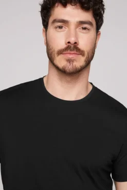 Herren CAMP DAVID & SOCCX Basic T-Shirt mit Rundhalsausschnitt, Doppelpack /