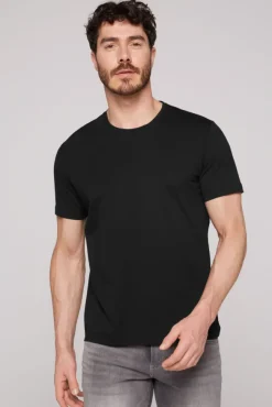 Herren CAMP DAVID & SOCCX Basic T-Shirt mit Rundhalsausschnitt, Doppelpack /