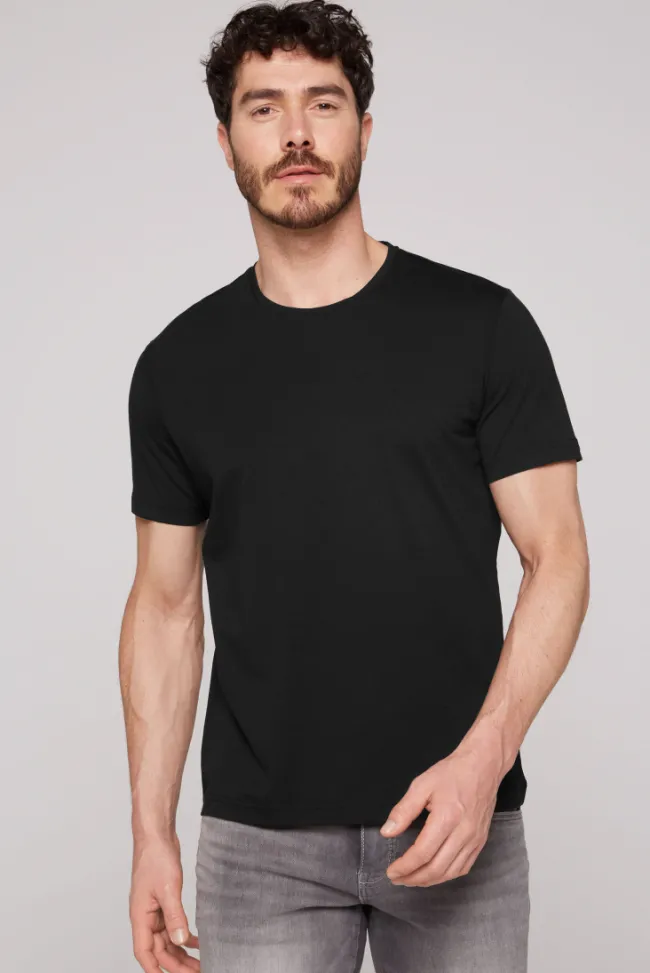 Herren CAMP DAVID & SOCCX Basic T-Shirt mit Rundhalsausschnitt, Doppelpack /