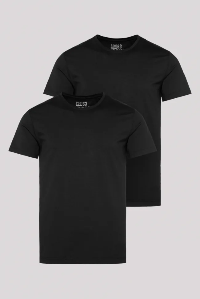 Herren CAMP DAVID & SOCCX Basic T-Shirt mit Rundhalsausschnitt, Doppelpack /
