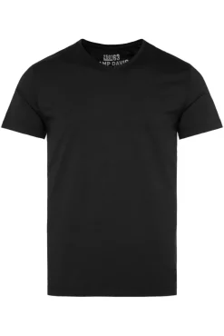 Herren CAMP DAVID & SOCCX Basic T-Shirt mit V-Neck, Doppelpack /
