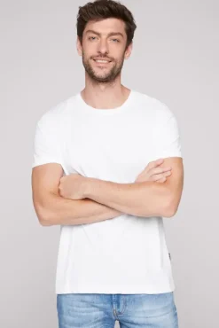 Herren CAMP DAVID & SOCCX Basic T-Shirt Rundhals 2er-Pack