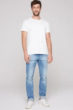 Herren CAMP DAVID & SOCCX Basic T-Shirt Rundhals 2er-Pack