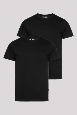 Herren CAMP DAVID & SOCCX Basic T-Shirt  Rundhals 2er-Pack