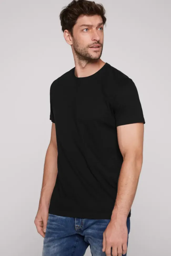 Herren CAMP DAVID & SOCCX Basic T-Shirt Rundhals 2er-Pack