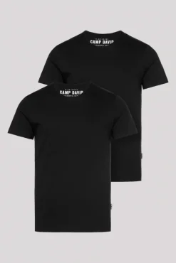 Herren CAMP DAVID & SOCCX Basic T-Shirt V-Neck 2er-Pack