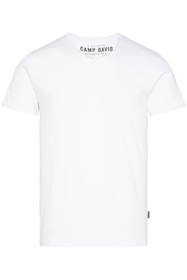 Herren CAMP DAVID & SOCCX Basic T-Shirt V-Neck 2er-Pack
