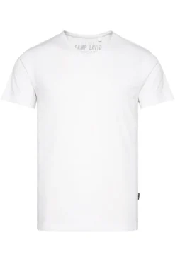 Herren CAMP DAVID & SOCCX Basic T-Shirt V-Neck mit Used-Kante