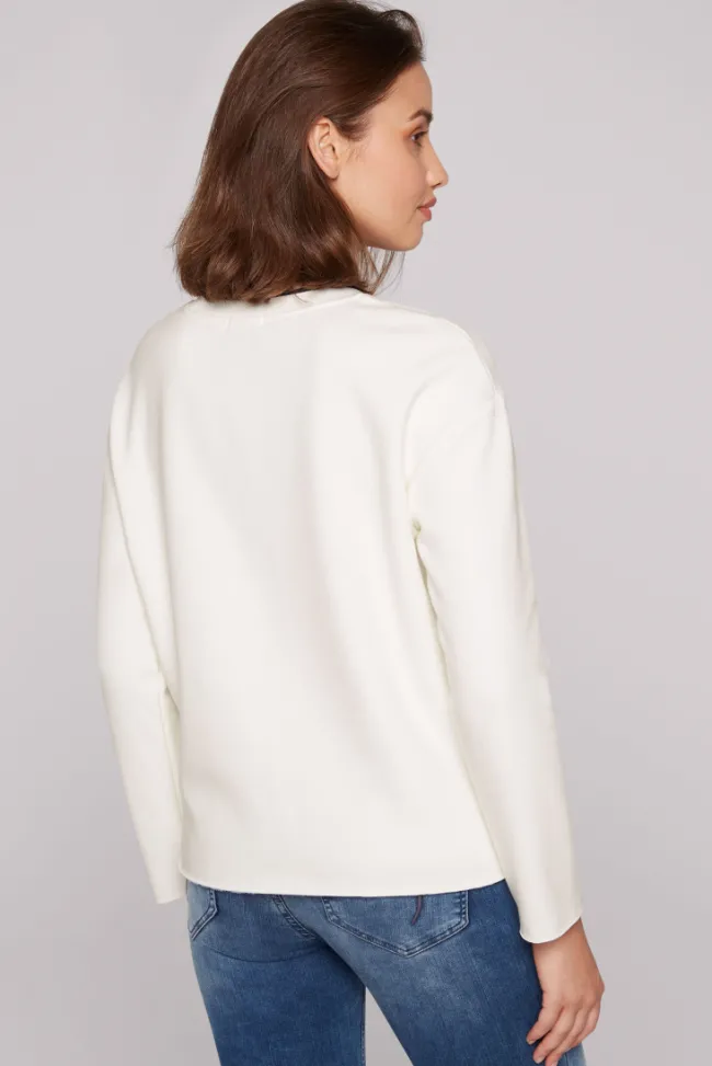 Damen CAMP DAVID & SOCCX Bonded Sweatshirt mit Glossy-Print