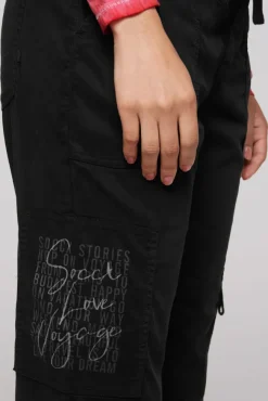 Damen CAMP DAVID & SOCCX Cargohose mit Print Artwork