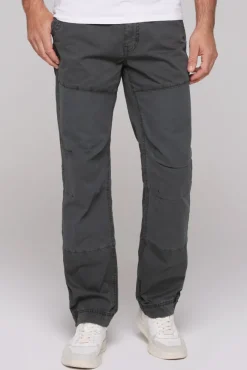 Herren CAMP DAVID & SOCCX Cargohose mit tonigen Canvas-Details