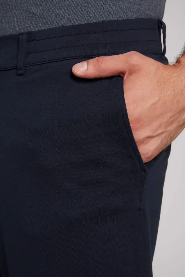 Herren CAMP DAVID & SOCCX Chinohose mit Jogger-Details blue navy
