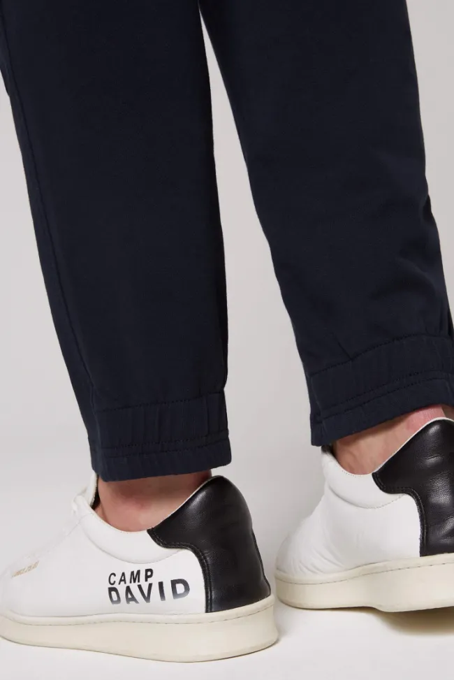 Herren CAMP DAVID & SOCCX Chinohose mit Jogger-Details blue navy