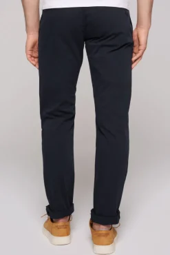Herren CAMP DAVID & SOCCX Chinohose Stone Washed blue navy