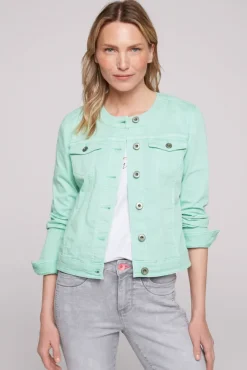 Damen CAMP DAVID & SOCCX Coloured Jeansjacke JE:SSY minty leaf washed
