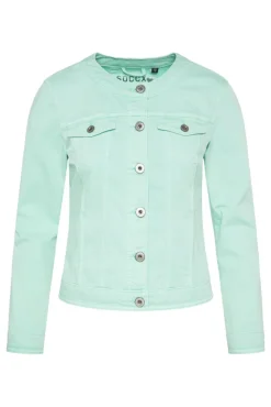 Damen CAMP DAVID & SOCCX Coloured Jeansjacke JE:SSY minty leaf washed