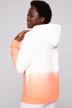 Damen CAMP DAVID & SOCCX Dip Dye Hoodie mit Logo Print