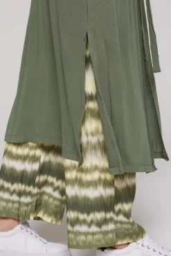 Damen CAMP DAVID & SOCCX Feinstrick-Cardigan mit Rücken-Print desert olive