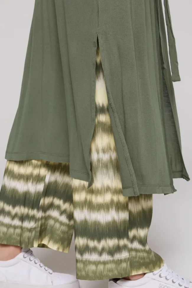 Damen CAMP DAVID & SOCCX Feinstrick-Cardigan mit Rücken-Print desert olive