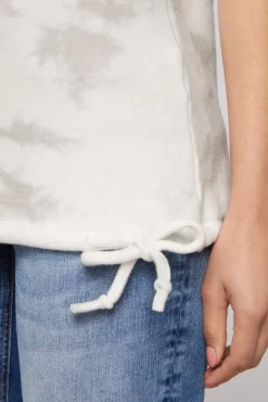Damen CAMP DAVID & SOCCX Flauschstrick-Shirt mit Glitter Logo