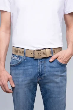 Herren CAMP DAVID & SOCCX Gürtel mit Used-Optik