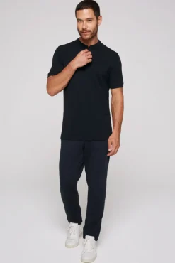 Herren CAMP DAVID & SOCCX Henley-Shirt im Polo-Stil blue navy