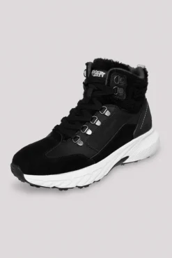 Damen CAMP DAVID & SOCCX High Top Sneaker mit Kunstfell-Details