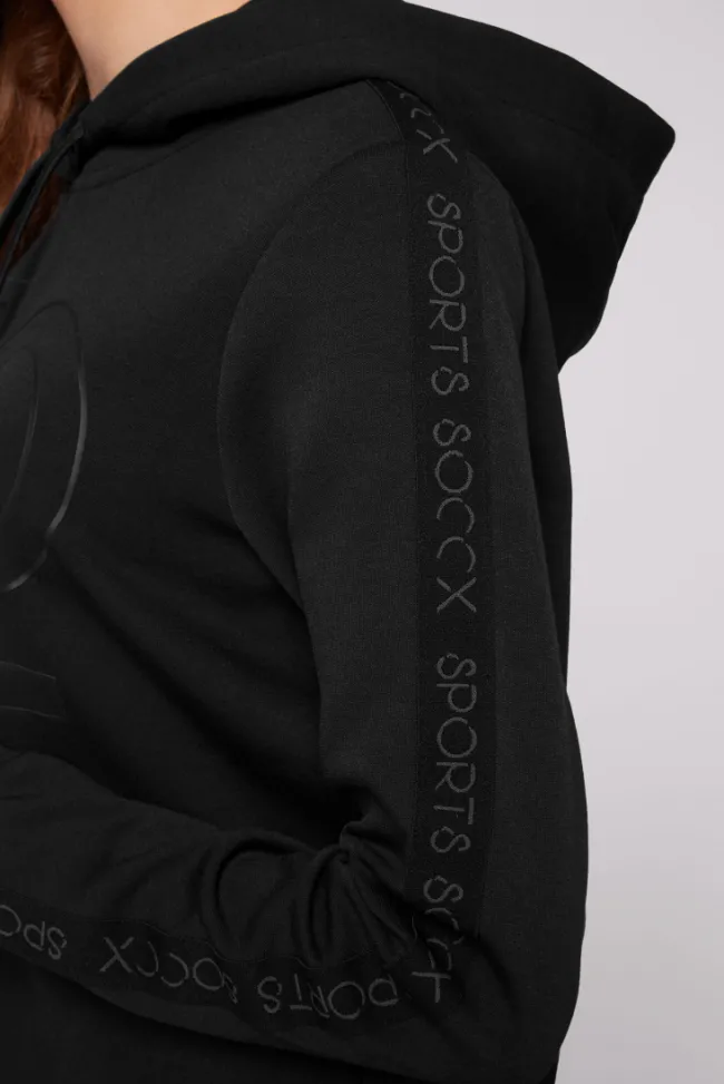 Damen CAMP DAVID & SOCCX Hoodie aus Interlock mit Artwork und Tapes