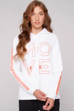 Damen CAMP DAVID & SOCCX Hoodie aus Interlock mit Artwork und Tapes