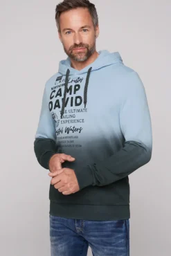 Herren CAMP DAVID & SOCCX Hoodie Dip Dye mit Artworks