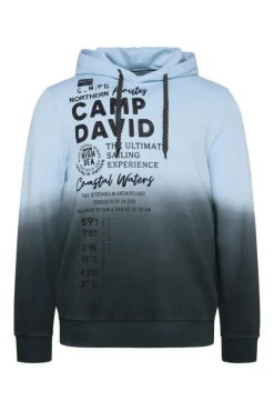Herren CAMP DAVID & SOCCX Hoodie Dip Dye mit Artworks