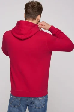 Herren CAMP DAVID & SOCCX Hoodie mit Artwork im Retro-Style royal red