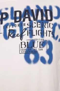 Herren CAMP DAVID & SOCCX Hoodie mit Spray-Effekt-Artwork