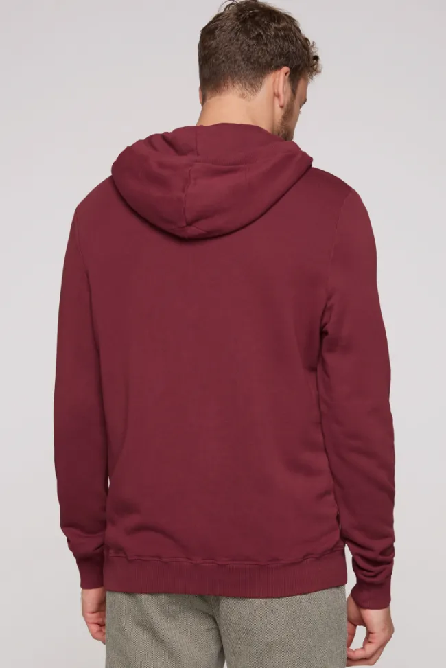 Herren CAMP DAVID & SOCCX Hoodie mit tonigem Logo Artwork