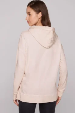 Damen CAMP DAVID & SOCCX Hoodie Oil Dyed mit Artwork rose blush