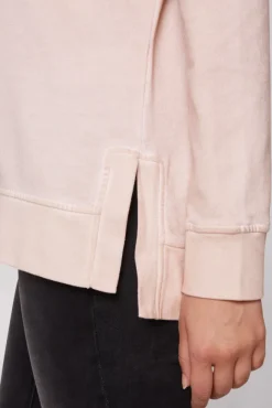 Damen CAMP DAVID & SOCCX Hoodie Oil Dyed mit Artwork rose blush