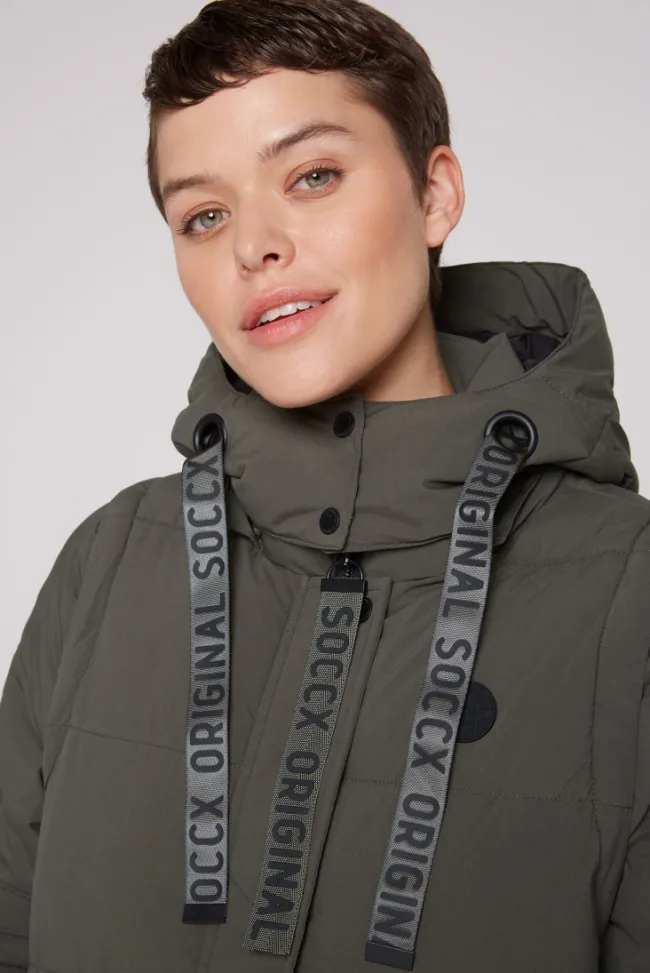Damen CAMP DAVID & SOCCX 2-in-1 Puffer Coat und Weste