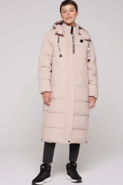 Damen CAMP DAVID & SOCCX 2-in-1 Puffer Coat und Weste light beige