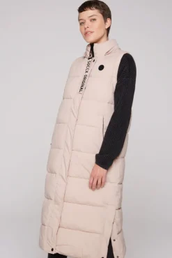 Damen CAMP DAVID & SOCCX 2-in-1 Puffer Coat und Weste light beige