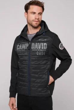 Herren CAMP DAVID & SOCCX 2-in-1 Softshelljacke mit abtrennbaren Ärmeln /
