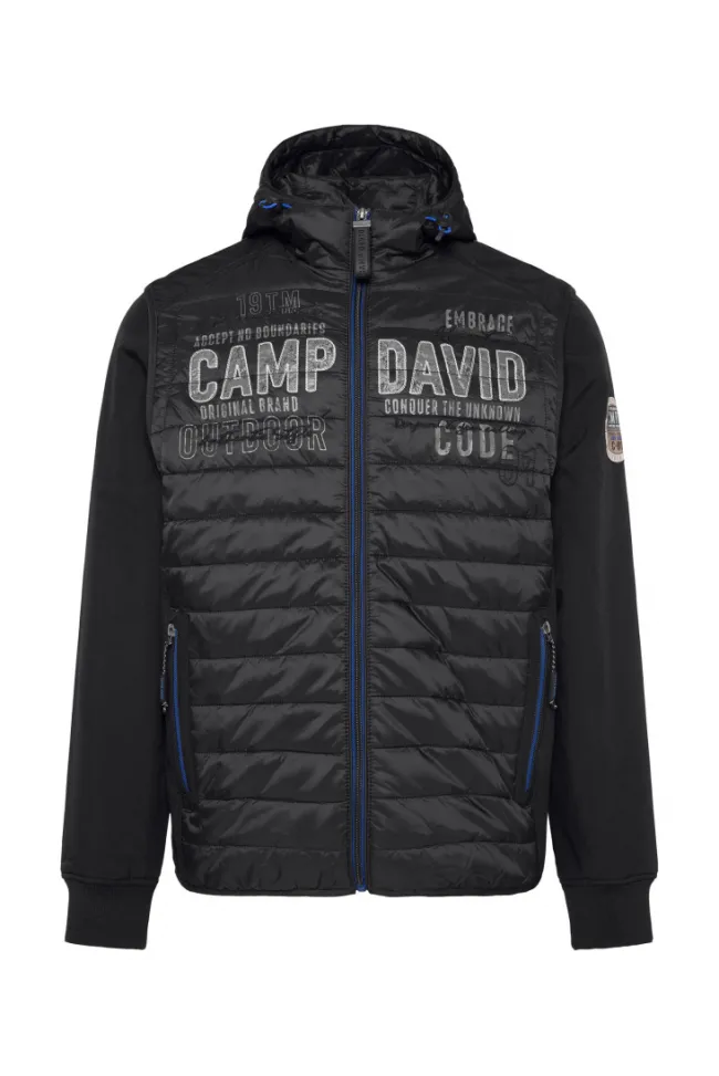 Herren CAMP DAVID & SOCCX 2-in-1 Softshelljacke mit abtrennbaren Ärmeln /
